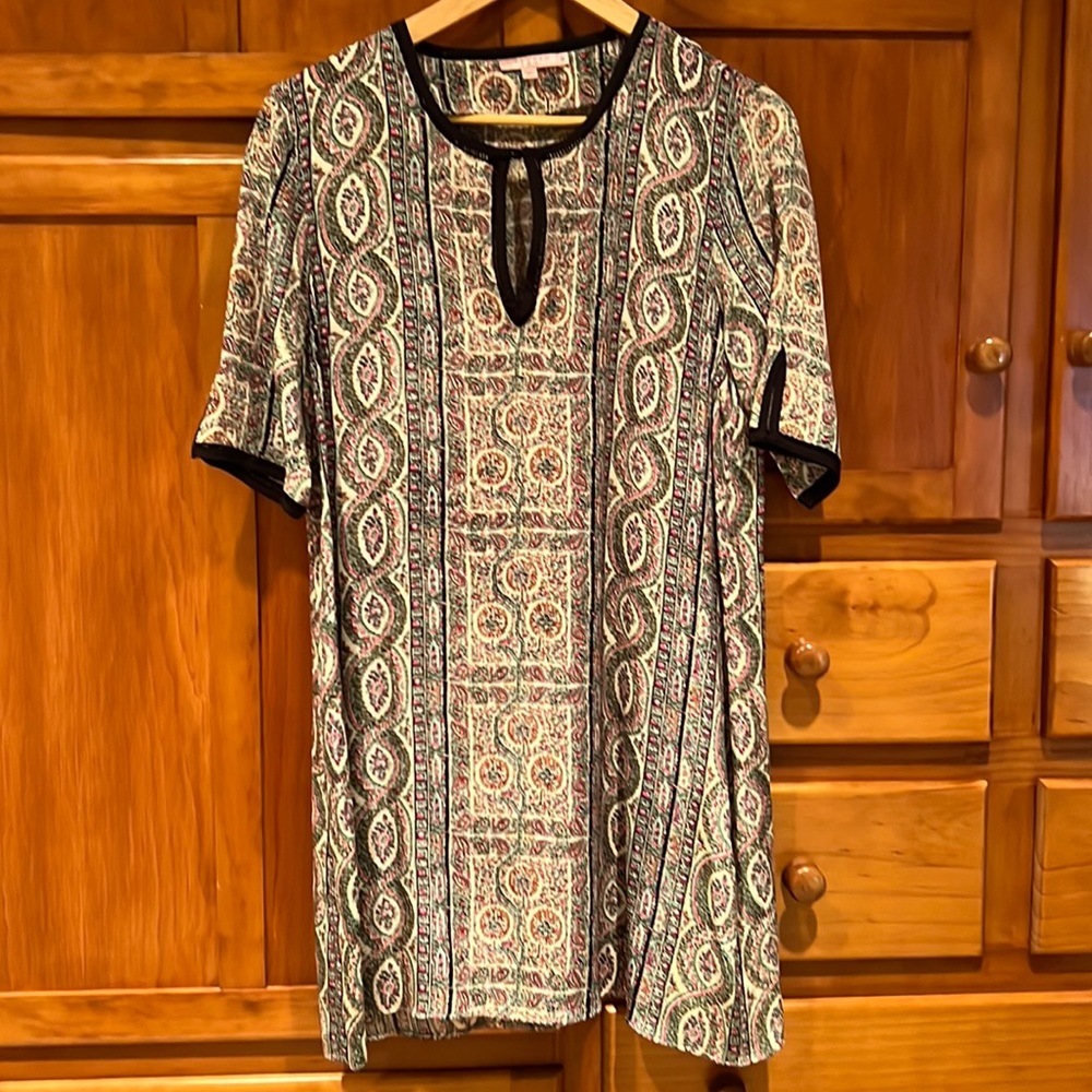 Calypso St. Barth’s Short Sleeve Silk Mini Dress